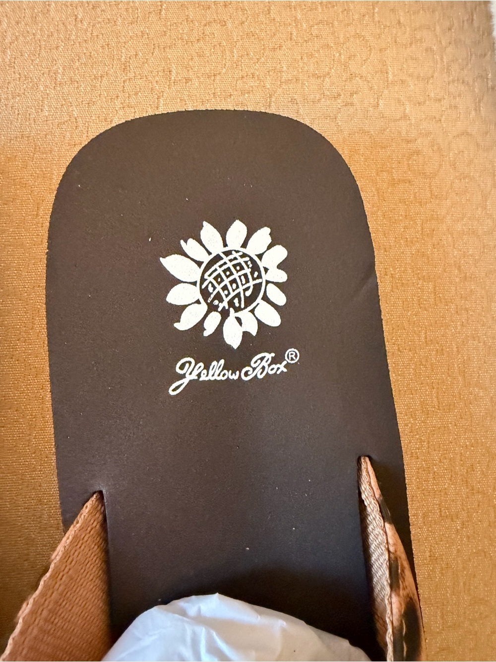 Yellow Box Leopard-Print Brown & Black Flip Flops - Picture 2 of 9